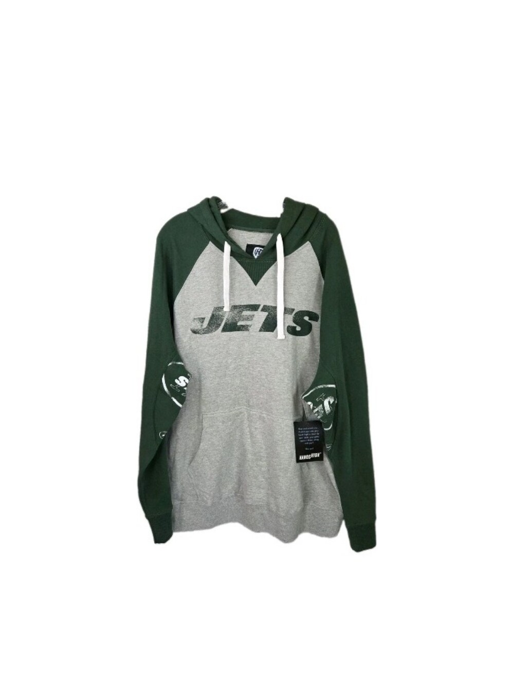 New York Jets Hoodie High Hand NWT Mens Size XXL Green Gray Logo NFL